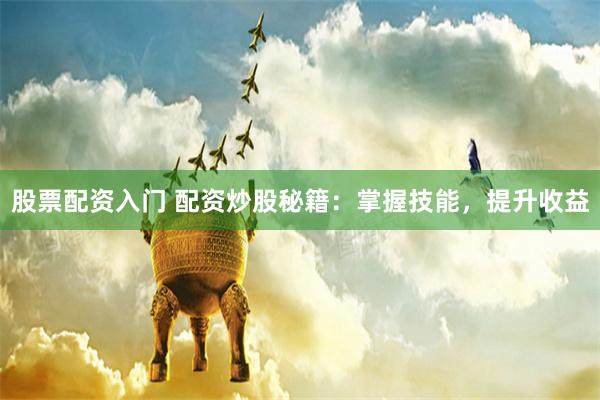股票配资入门 配资炒股秘籍：掌握技能，提升收益